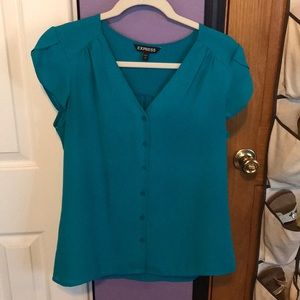 Express Teal Top